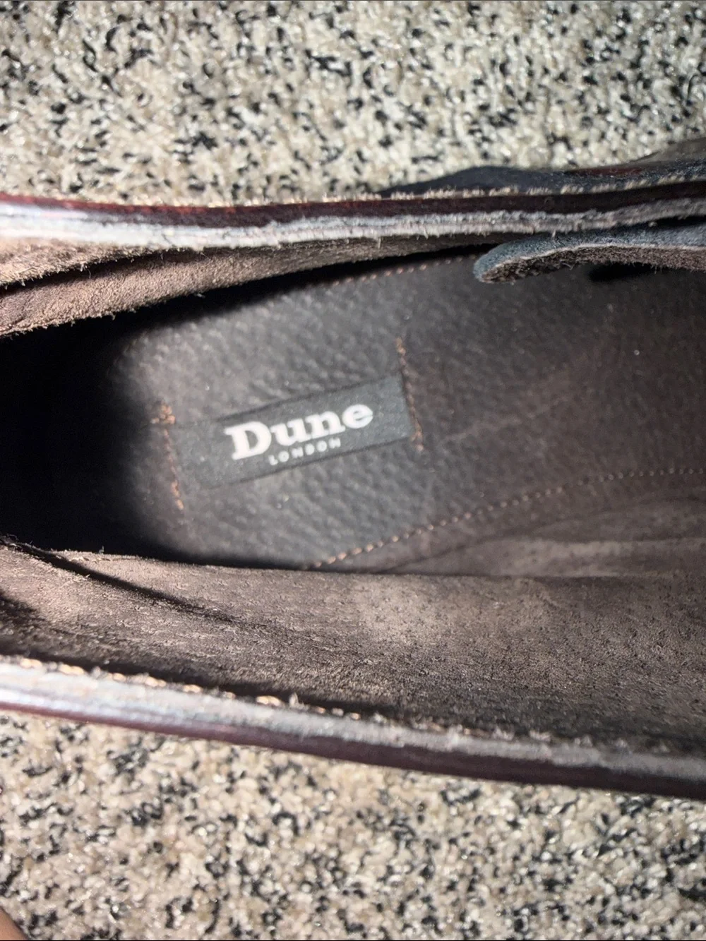 Dune London Men’s Chukka Boots Dark Brown Leather Men’s Size 13
